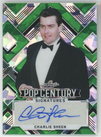 2022 Leaf Pop Century Charlie Sheen Green Ice Auto 1/4