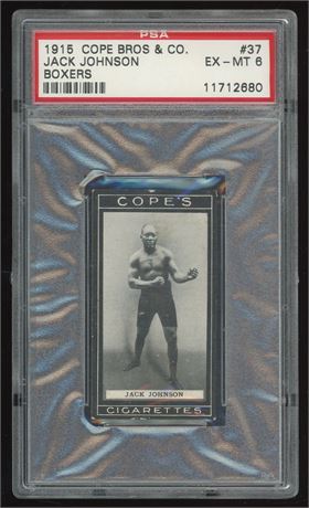 1915 Cope Bros & Co Boxers Jack Johnson PSA 6 EXMT