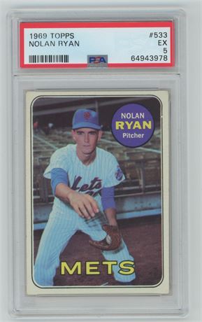 1969 Topps #533 Nolan Ryan PSA 5 EX