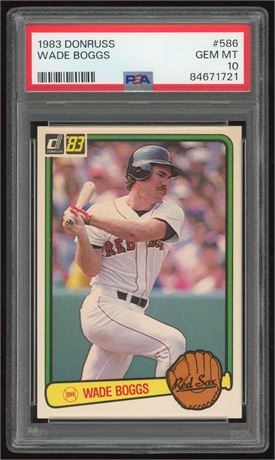 1983 Donruss #586 Wade Boggs RC PSA 10 GEM MINT