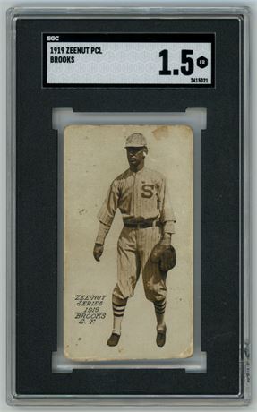 1919 Zeenut PCL Clarence Brooks SGC 1.5 FAIR