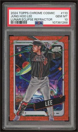2024 Topps Cosmic Chrome #110 Jung Hoo Lee RC 7/10 Lunar Eclipse PSA 10 GEM MINT