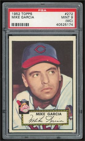1952 Topps #272 Mike Garcia PSA 9 (MC)