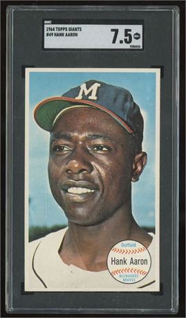 1964 Topps Giants #49 Hank Aaron SGC 7.5 NM+