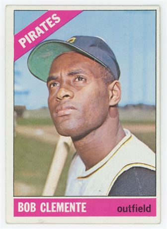 1966 Topps #300 Roberto Clemente VG-VGEX (wrinkle)