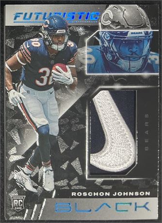 2023 Black Futuristic Roschon Johnson RC Nike Swoosh 1/1 Patch