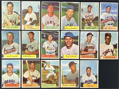 1954 Bowman Baseball Lot (17) EX
