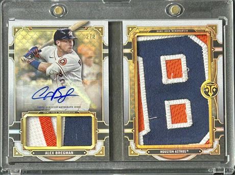 2022 Topps Triple Threads Letter Plus Autograph Relic Book Alex Bregman 2/3