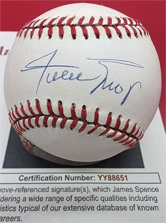 Willie Mays Signed Official National League Baseball JSA LOA