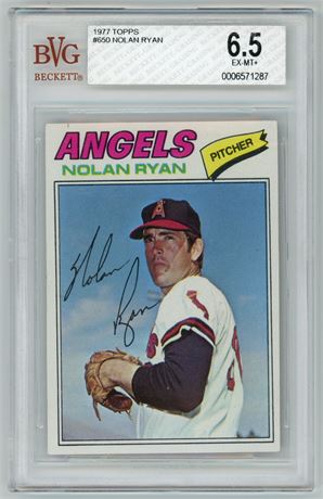 1977 Topps #650 Nolan Ryan BVG 6.5 EXMT+