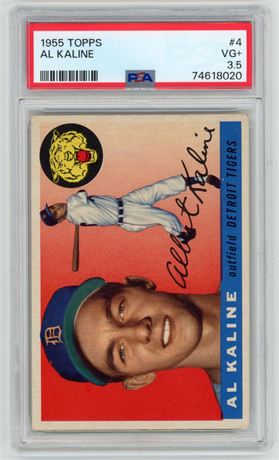 1955 Topps #4 Al Kaline PSA 3.5 VG+