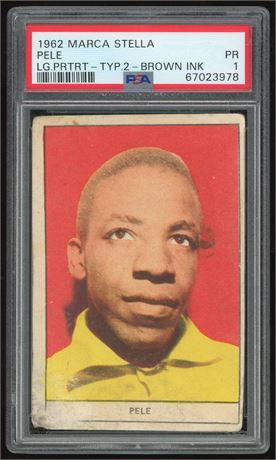 1962 Marca Stella Pele Large Portrait Type 2 Brown Ink PSA 1