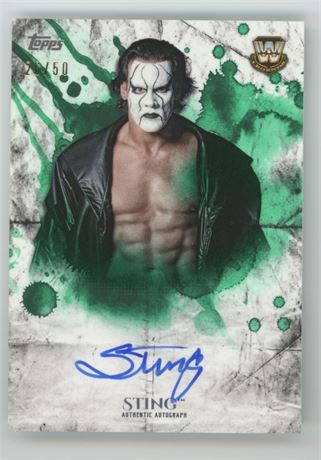 2018 Topps WWE Undisputed Legend Sting Auto /50