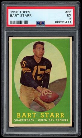 1958 Topps #66 Bart Starr PSA 5