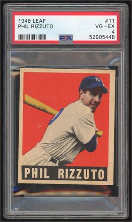 1948 Leaf #11 Phil Rizutto RC PSA 4 VGEX Beautiful Color