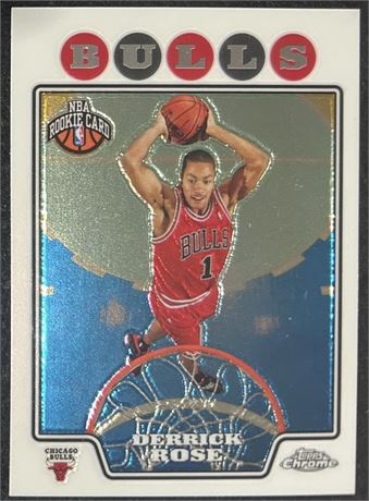 2008 Topps Chrome #181 Derrick Rose RC SHARP