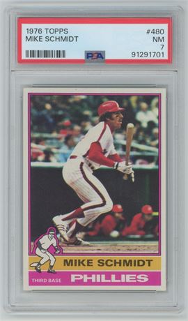 1976 Topps #480 Mike Schmidt PSA 7 NM
