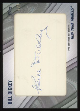 2022 Topps Series 1 Bill Dickey Cut Signature 1/1 Auto