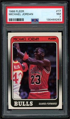 1988 Fleer #17 Michael Jordan PSA 7