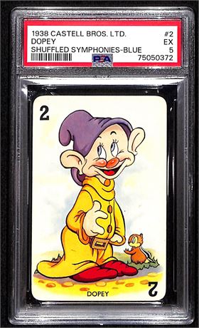 1938 Castell Bros LTD Dopey Shuffled Symphonies - Blue PSA 5 EX
