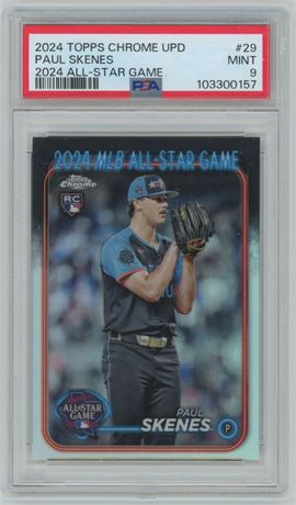2024 Topps Chrome 2024 All-Star Game Paul Skenes RC PSA 9 MINT