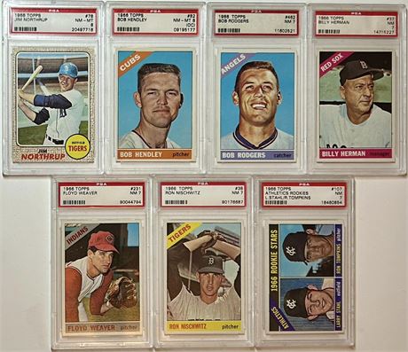 1960's Vintage Baseball Hi Grade PSA Lot (7)