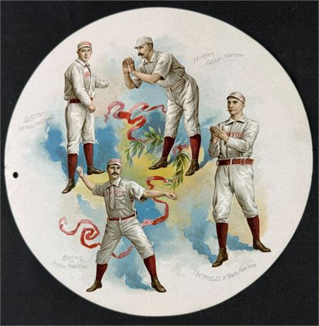 1889 A35 Goodwin & Co Round Album Page Slattery, Crane, Hatfield, and Murphy VG