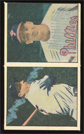 1951 Berk Ross Panel Doubles Joe DiMaggio/Granny Hamner VGEX