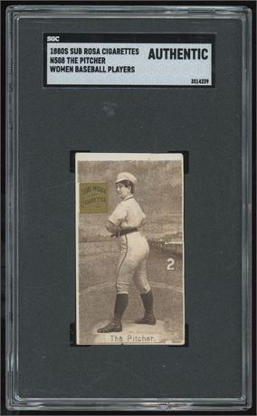 1880's Sub Rosa N508 Women Baseball Players "The Pitcher" SGC Authentic RARE
