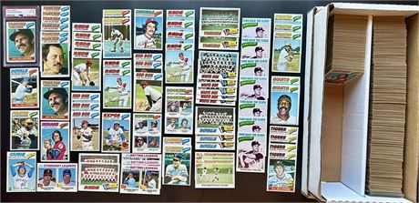 1977 Topps Baseball Set Builder Lot (1,100+ Cards) w/ Tons of Stars VG-EX