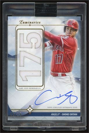 2023 Topps Luminaries Shohei Ohtani Patch Auto 6/15