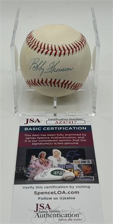 Bobby Thompson Autographed William White Era National League Baseball JSA