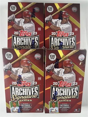 2023 Topps Archives Signature Series Retired Edition Factory-Sealed Lot (4)