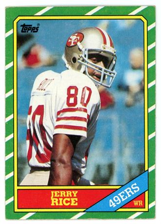 1986 Topps #161 Jerry Rice RC Low Grade