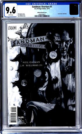Sandman: Overture #1 (2013) CGC 9.6 McKean Sketch Cover