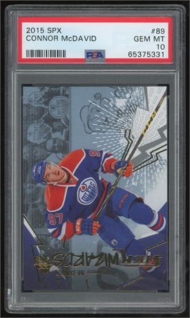 2015 SPX #89 Stick Wizards Connor McDavid RC PSA 10 GEM MINT
