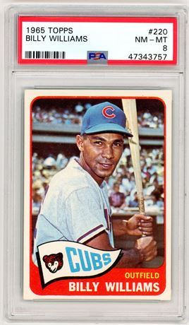 1965 Topps #220 Billy Williams PSA 8 NMMT