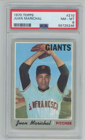 1970 Topps #210 Juan Marichal PSA 8 NMMT