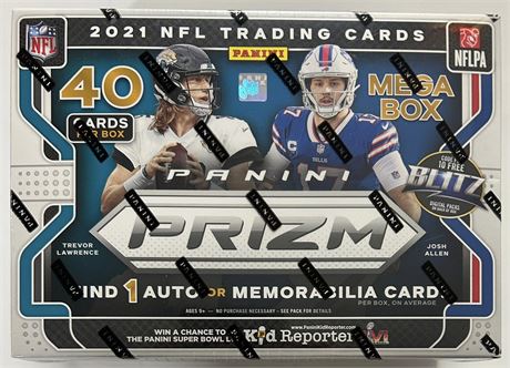 2021 Panini Prizm Football Mega Box Factory Sealed