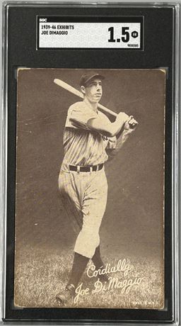 1939-46 Exhibits Joe DiMaggio SGC 1.5 FAIR