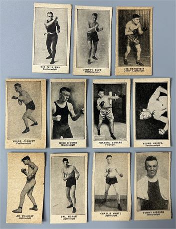 1923 W580 Boxing Strip Cards Lot (11)