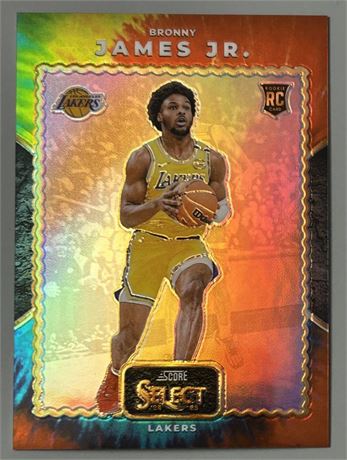 2024 Prizm #14 Bronny James Jr RC Throwback Tie-Dye Prizm 10/25