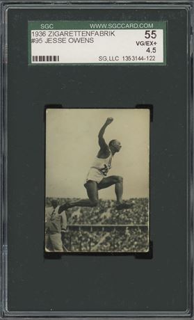 1936 Zigarettenfabrik Kosmos #95 Jesse Owens SGC 4.5 VGEX SGC POP 1