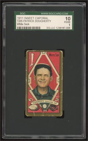 T205 Sweet Caporal Patrick Dougherty White Sock SGC 1 POOR