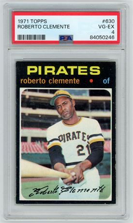 1971 Topps #630 Roberto Clemente PSA 4 VGEX