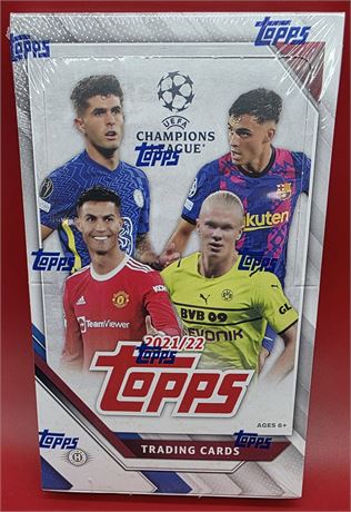 2021 Topps UEFA Champion's League Soccer Sealed Hobby Box