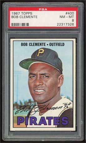 1967 Topps #400 Roberto Clemente PSA 8 NMMT