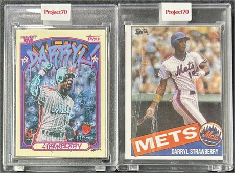 2021 Topps Project 70 Daryl Strawberry Lot w/ Artist Proof 23/51