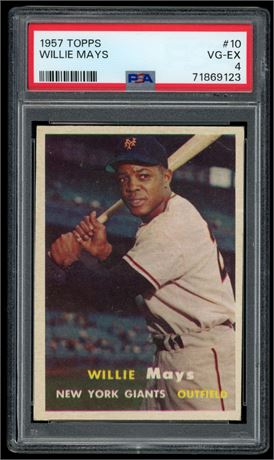 1957 Topps Willie Mays #10 PSA 4 VGEX