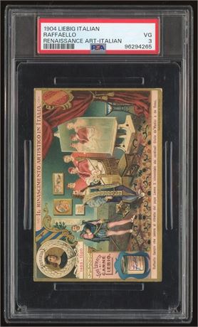 1904 Liebig Italian Raffaello Renaissance Art Italian PSA 3 VG